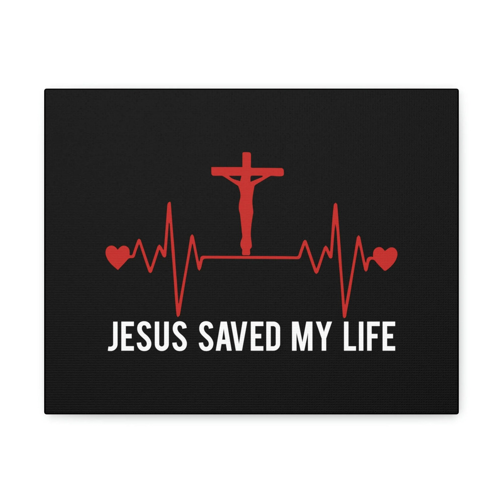 Scripture Walls Jesus Saved My Life Ephesians 2:8 Heartbeat Christian Wall Art